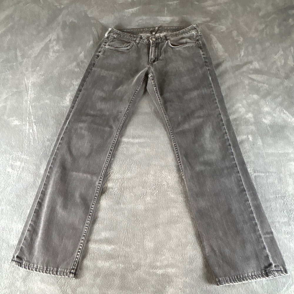 Tommy Bahama Mens Straight Leg Jeans Faded Black Denim Pants 34x 30 (tagged 32")